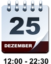 DEZEMBER 25 12:00 - 22:30