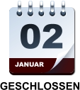 JANUAR 02 GESCHLOSSEN