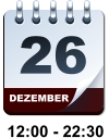 DEZEMBER 26 12:00 - 22:30